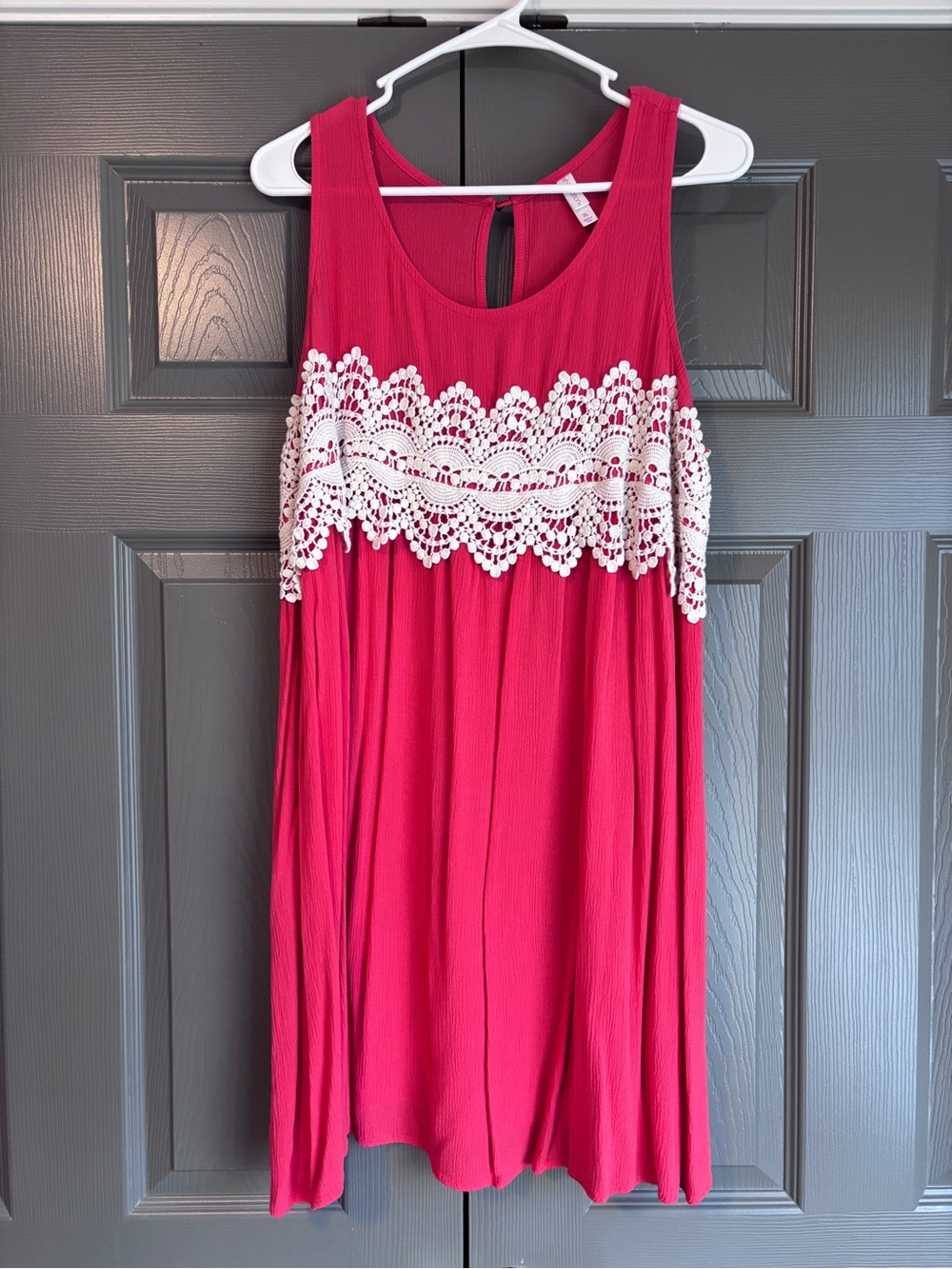 Xhilaration Bright Fuchsia Sleeveless Tank Dress